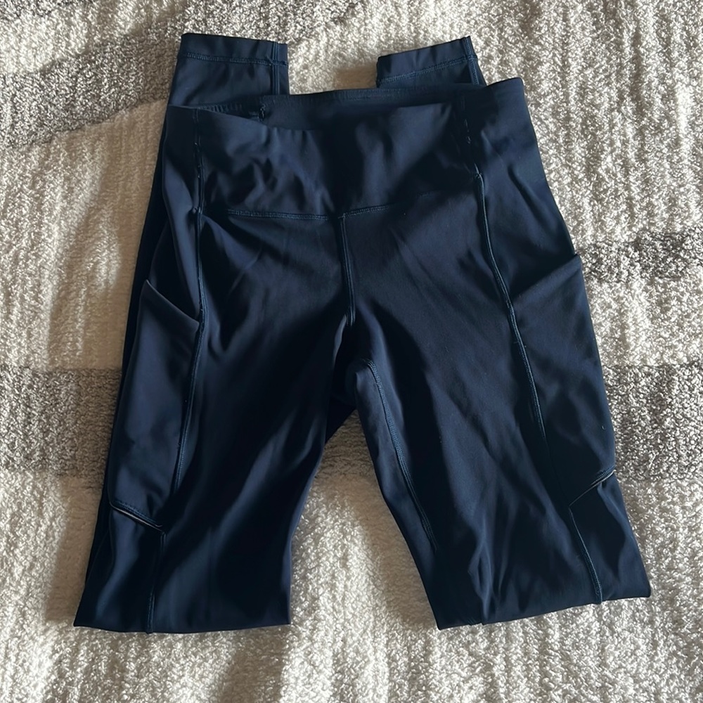 Lululemon Fast & Free blue leggings